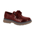 Burgundy - Front - Cipriata Womens-Ladies Febe Patent PU Shoes