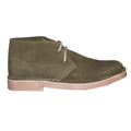 Khaki - Side - Roamers Mens Real Suede Round Toe Unlined Desert Boots