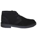 Black - Lifestyle - Roamers Mens Real Suede Round Toe Unlined Desert Boots