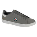 Grey - Front - Lambretta Mens Pinball 2 Lace Up Trainers