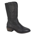 Black - Front - Cipriata Womens-Ladies Wanda Cowboy Boots