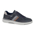 Navy - Front - R21 Mens Patterned Trainers