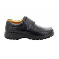 Black - Back - Smart Uns Mens Touch Fastening Casual Shoes