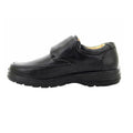 Black - Side - Smart Uns Mens Touch Fastening Casual Shoes