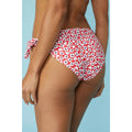 Red-White - Back - Debenhams Womens-Ladies Ditsy Print Side Tie Bikini Bottoms