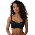 Black - Front - Gorgeous Womens-Ladies Charlotte Lace Non-Padded Bra