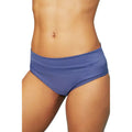Dark Blue - Front - Debenhams Womens-Ladies Fold Over Bikini Bottoms