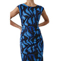 Blue - Side - Principles Womens-Ladies Ombre Ruched Side Midi Dress