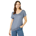Grey - Front - Maine Womens-Ladies Slouch T-Shirt