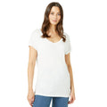 White - Front - Maine Womens-Ladies Slouch T-Shirt