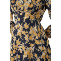 Chartreuse - Side - Principles Womens-Ladies Floral Ruched Midi Dress