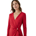 Red - Lifestyle - Principles Womens-Ladies Ruffled Ponte Midi Dress