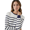 Navy-White - Side - Principles Womens-Ladies Striped Jumper