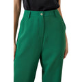 Green - Side - Principles Womens-Ladies Kickflare High Waist Trousers