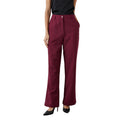 Burgundy - Front - Principles Womens-Ladies Kickflare High Waist Trousers