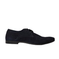 Navy - Front - Debenhams Mens Vermont Suede Lace Up Derby Shoes
