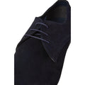 Navy - Side - Debenhams Mens Vermont Suede Lace Up Derby Shoes