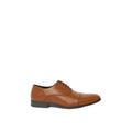 Tan - Back - Debenhams Mens Oscar Leather Toe Cap Oxford Shoes