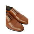 Tan - Side - Debenhams Mens Oscar Leather Toe Cap Oxford Shoes