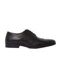 Black - Front - Debenhams Mens Oscar Leather Toe Cap Oxford Shoes