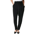 Black - Front - Principles Womens-Ladies Paperbag High Waist Trousers