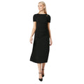 Black - Front - Principles Womens-Ladies Ruched Front Midi Dress