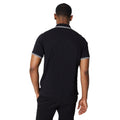 Black-Grey - Back - Maine Mens Tipped Cotton Polo Shirt (Pack of 2)