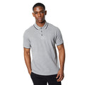 Black-Grey - Lifestyle - Maine Mens Tipped Cotton Polo Shirt (Pack of 2)