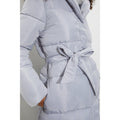 Silver - Side - Dorothy Perkins Womens-Ladies Wrap Padded Jacket