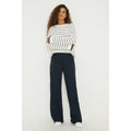 Navy - Front - Dorothy Perkins Womens-Ladies Tall Wide Leg Trousers