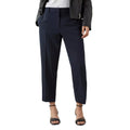 Navy - Front - Dorothy Perkins Womens-Ladies Naples Petite Ankle Grazer Trousers