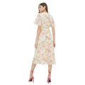 Pink - Back - Dorothy Perkins Womens-Ladies Ruffled Chiffon Wrap Midi Dress
