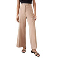 Camel - Front - Dorothy Perkins Womens-Ladies High Waist Petite Wide Leg Trousers