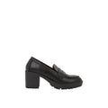 Black - Back - Dorothy Perkins Womens-Ladies Lenny Wide Heeled Loafers
