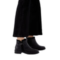 Black - Side - Good For The Sole Womens-Ladies Mia Wide Ankle Boots