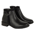 Black - Front - Good For The Sole Womens-Ladies Mia Wide Ankle Boots