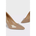 Taupe - Back - Dorothy Perkins Womens-Ladies Dash Pointed Court Shoes