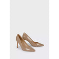 Taupe - Side - Dorothy Perkins Womens-Ladies Dash Pointed Court Shoes