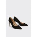 Black - Side - Dorothy Perkins Womens-Ladies Dash Pointed Wide Court Shoes