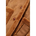 Toffee - Lifestyle - Dorothy Perkins Womens-Ladies Luxe Faux Fur Trim Suedette Coat