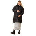 Black - Front - Dorothy Perkins Womens-Ladies Longline Padded Maternity Coat
