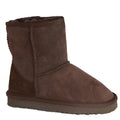 Chocolate - Front - Eastern Counties Leather Childrens-Kids Charlie Sheepskin Boots
