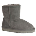 Grey - Front - Eastern Counties Leather Childrens-Kids Charlie Sheepskin Boots