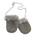Grey - Front - Eastern Counties Leather Baby Sheepskin Mittens
