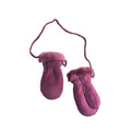 Purple - Front - Eastern Counties Leather Baby Sheepskin Mittens With Thumbs