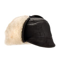 Dark Brown Forest - Front - Eastern Counties Leather Mens Harrison Aviator Sheepskin Hat