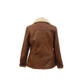 Brick Forest - Side - Eastern Counties Leather Womens-Ladies Hillary Aviator Sheepskin Coat