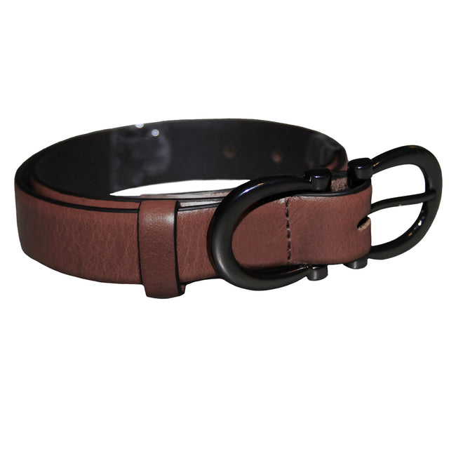 Brown - Front - Eastern Counties Leather Womens-Ladies Feature Buckle Belt