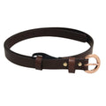 Brown - Front - Eastern Counties Leather Womens-Ladies Thin Fashion Belt