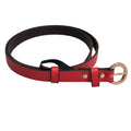 Red - Front - Eastern Counties Leather Womens-Ladies Thin Fashion Belt